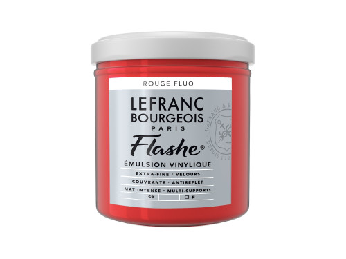 Farba akrylowa Flashe - Lefranc & Bourgeois - Fluorescent Red, 125 ml