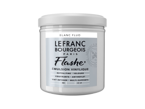Farba akrylowa Flashe - Lefranc & Bourgeois - Fluorescent White, 125 ml