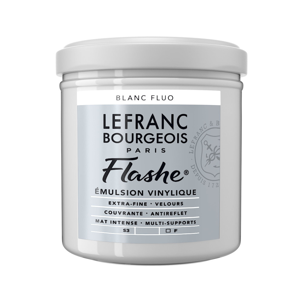 Farba akrylowa Flashe - Lefranc & Bourgeois - Fluorescent White, 125 ml