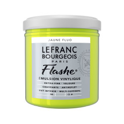 Acrylic paint Flashe - Lefranc & Bourgeois - Fluorescent Yellow, 125 ml
