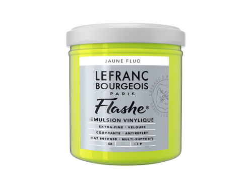 Farba akrylowa Flashe - Lefranc & Bourgeois - Fluorescent Yellow, 125 ml