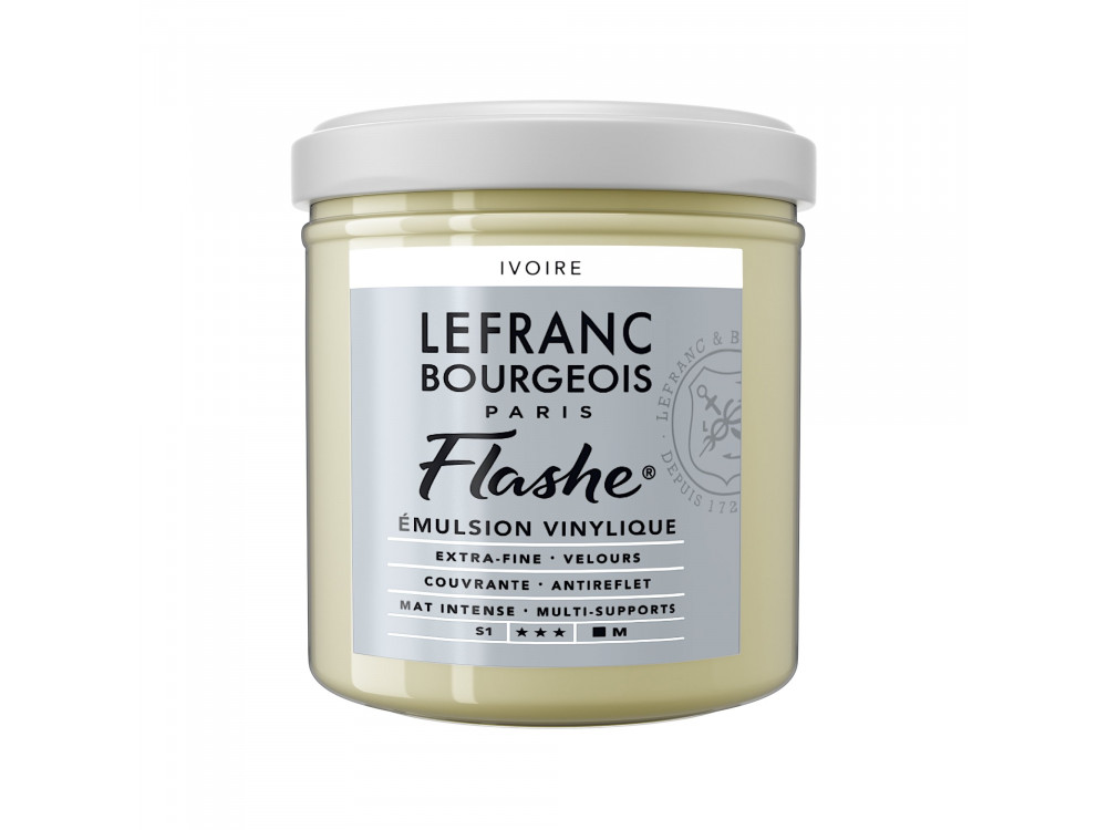 Acrylic paint Flashe - Lefranc & Bourgeois - Ivory, 125 ml