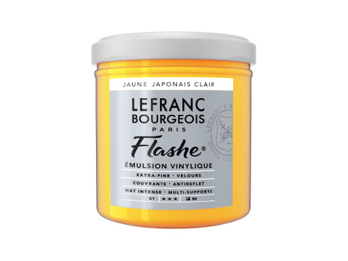 Acrylic paint Flashe - Lefranc & Bourgeois - Japanese Yellow Light, 125 ml