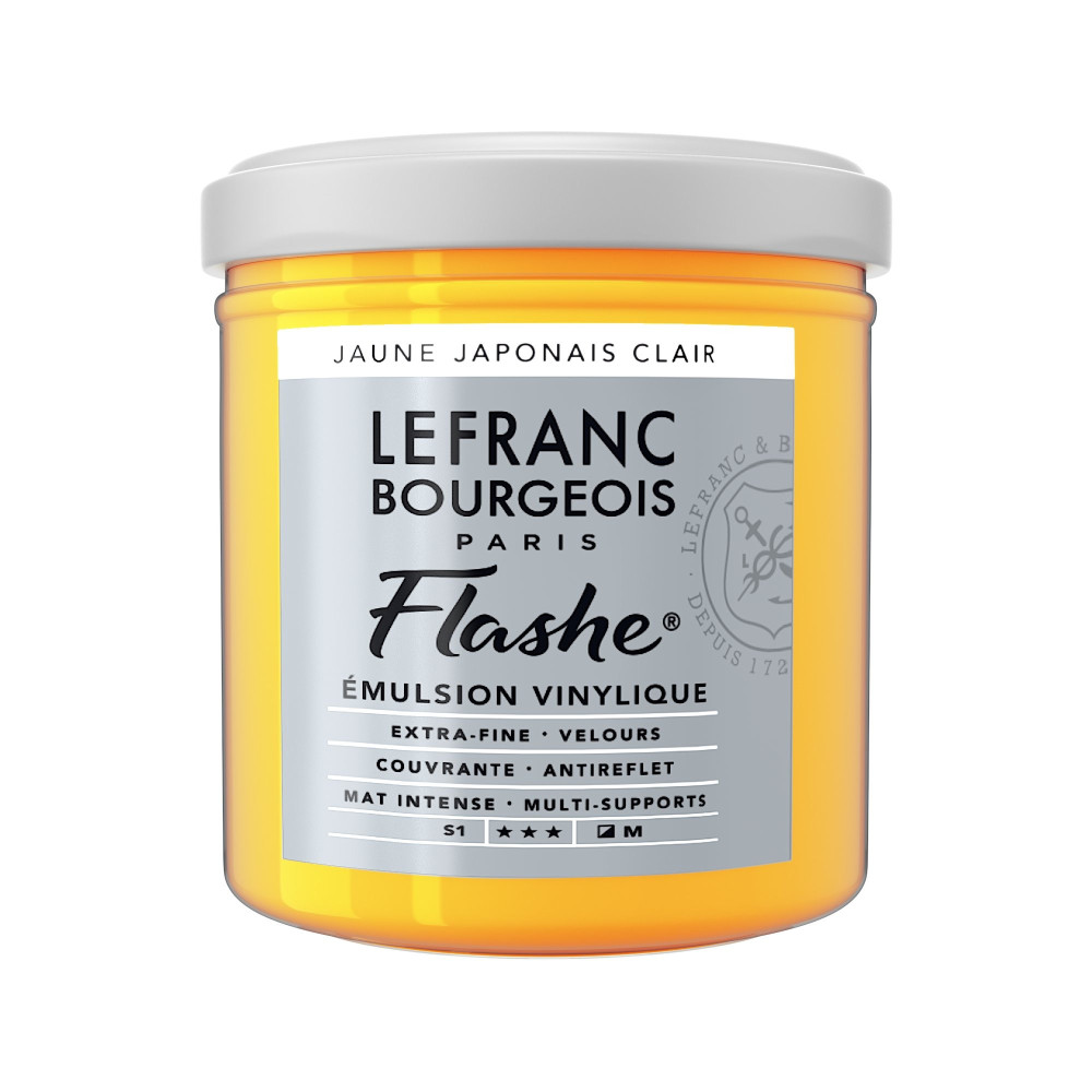 Acrylic paint Flashe - Lefranc & Bourgeois - Japanese Yellow Light, 125 ml