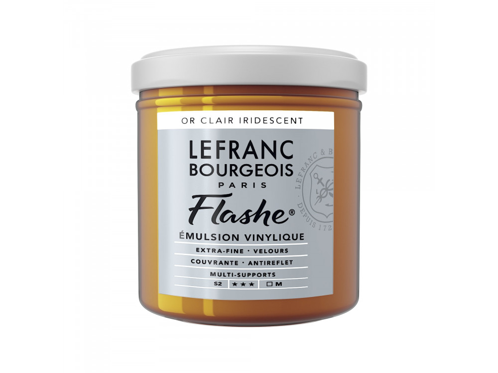 Farba akrylowa Flashe - Lefranc & Bourgeois - Light Gold Iridescent, 125 ml