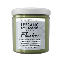 Farba akrylowa Flashe - Lefranc & Bourgeois - Light Green Earth, 125 ml