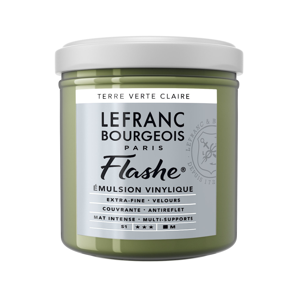 Acrylic paint Flashe - Lefranc & Bourgeois - Light Green Earth, 125 ml