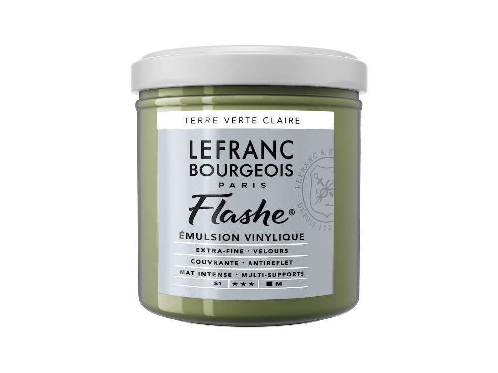 Acrylic paint Flashe - Lefranc & Bourgeois - Light Green Earth, 125 ml
