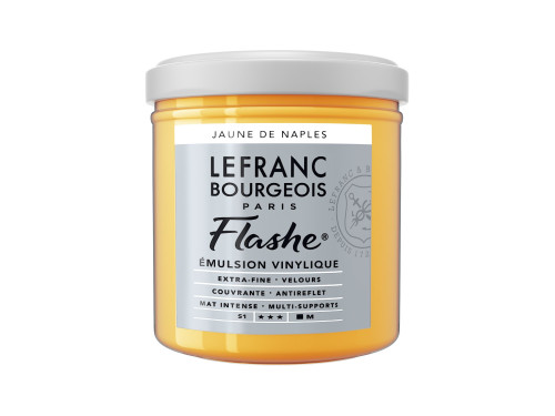 Acrylic paint Flashe - Lefranc & Bourgeois - Naples Yellow Hue, 125 ml