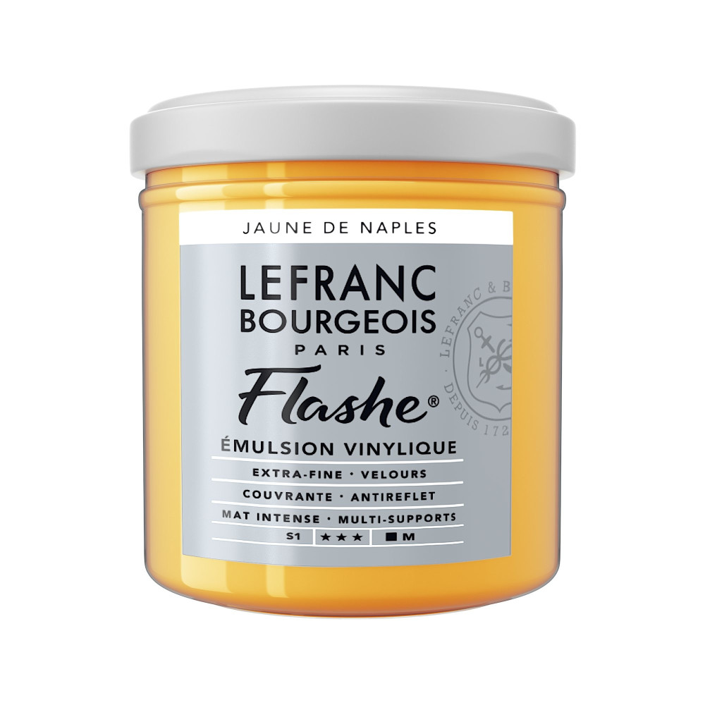 Acrylic paint Flashe - Lefranc & Bourgeois - Naples Yellow Hue, 125 ml