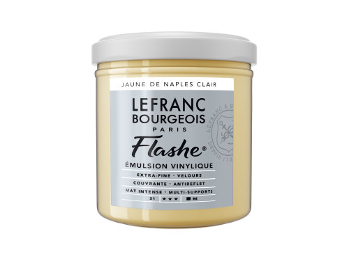 Farba akrylowa Flashe - Lefranc & Bourgeois - Naples Yellow Light, 125 ml