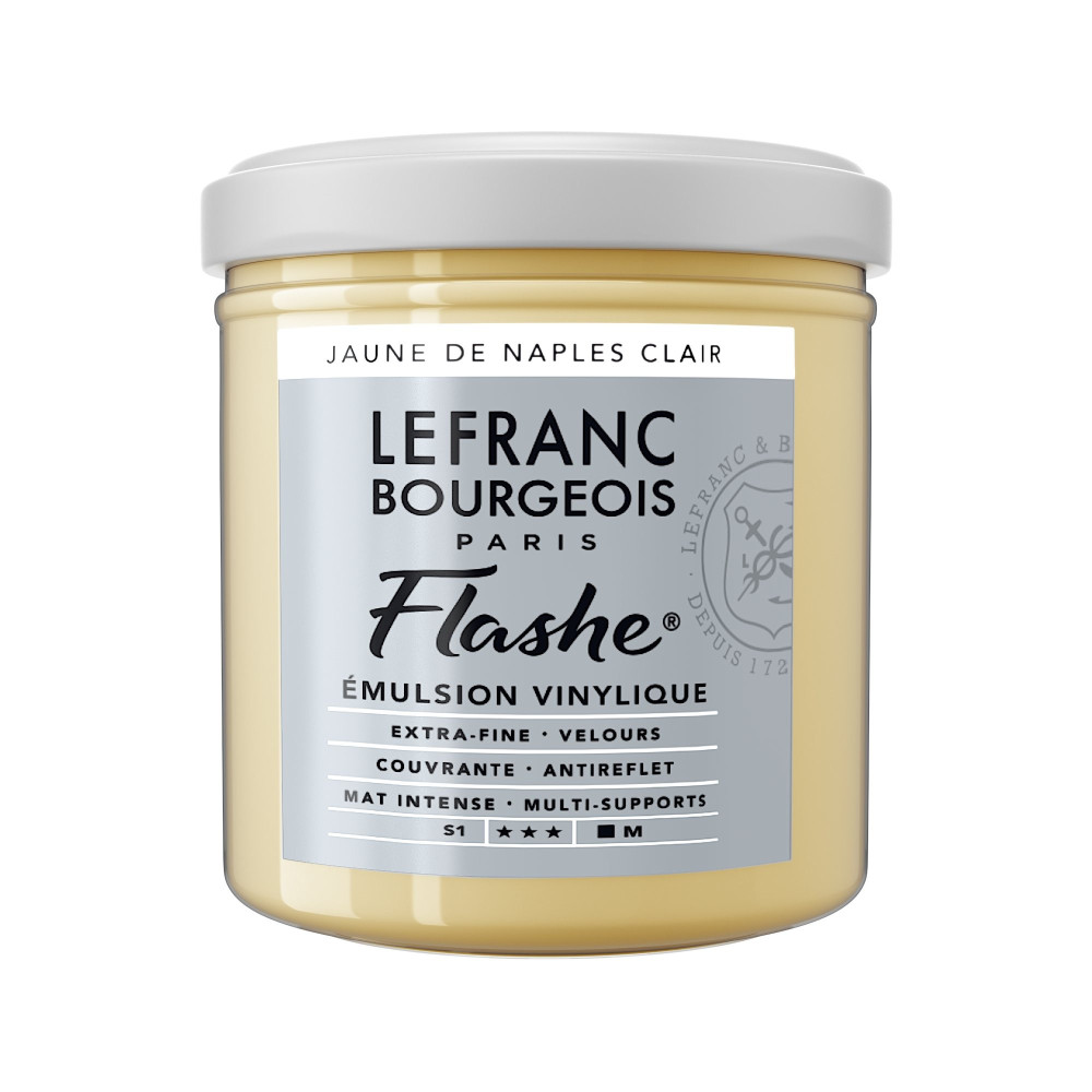 Farba akrylowa Flashe - Lefranc & Bourgeois - Naples Yellow Light, 125 ml