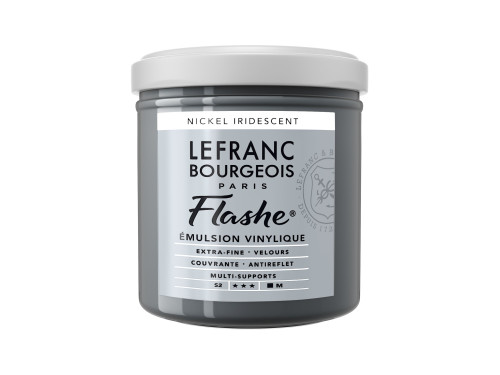 Acrylic paint Flashe - Lefranc & Bourgeois - Nickel Iridescent, 125 ml