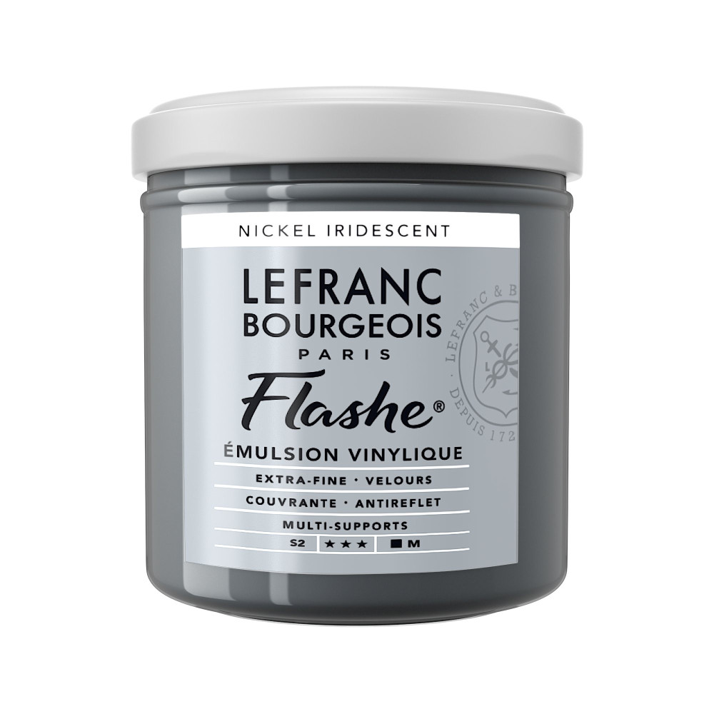 Acrylic paint Flashe - Lefranc & Bourgeois - Nickel Iridescent, 125 ml