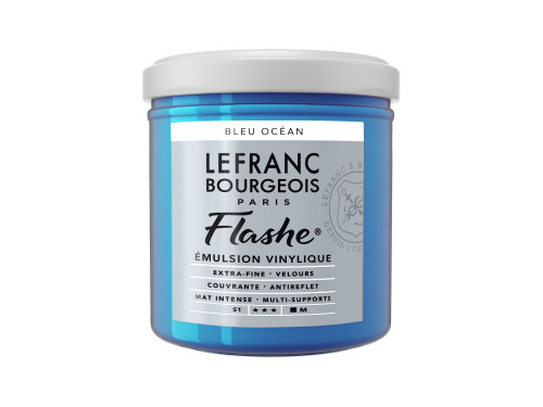 Farba akrylowa Flashe - Lefranc & Bourgeois - Ocean Blue, 125 ml
