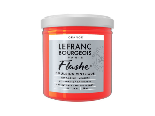 Acrylic paint Flashe - Lefranc & Bourgeois - Orange, 125 ml