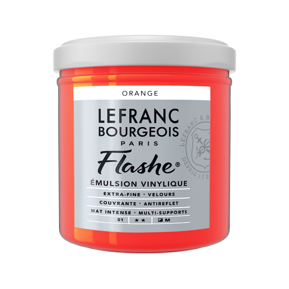 Acrylic paint Flashe - Lefranc & Bourgeois - Orange, 125 ml