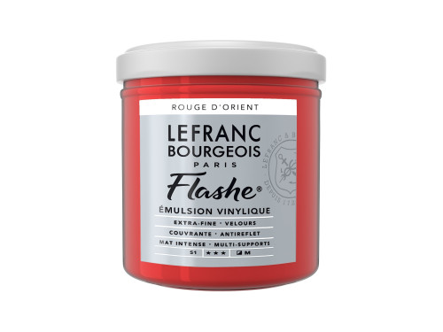 Acrylic paint Flashe - Lefranc & Bourgeois - Oriental Red, 125 ml