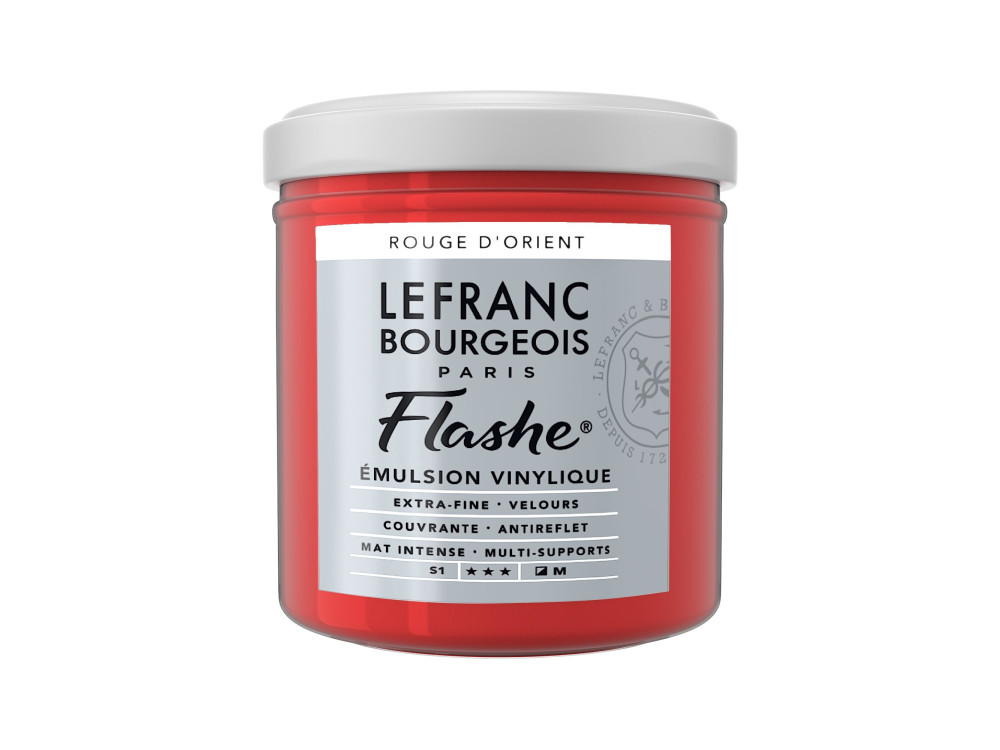 Farba akrylowa Flashe - Lefranc & Bourgeois - Oriental Red, 125 ml