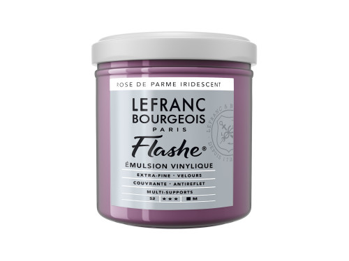 Acrylic paint Flashe - Lefranc & Bourgeois - Parma Pink Iridescent, 125 ml