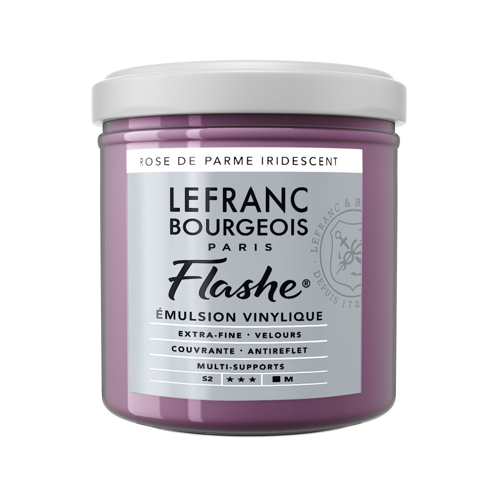Acrylic paint Flashe - Lefranc & Bourgeois - Parma Pink Iridescent, 125 ml