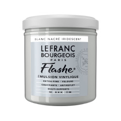 Acrylic paint Flashe - Lefranc & Bourgeois - Pearl White Iridescent, 125 ml