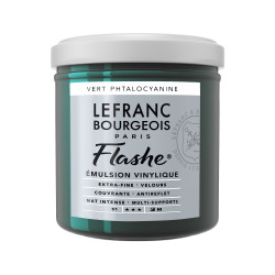 Acrylic paint Flashe - Lefranc & Bourgeois - Phthalocyanine Green, 125 ml