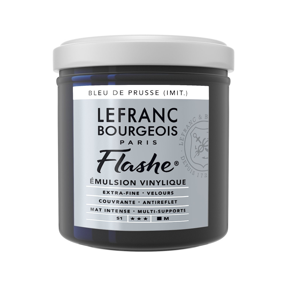 Farba akrylowa Flashe - Lefranc & Bourgeois - Prussian Blue, 125 ml