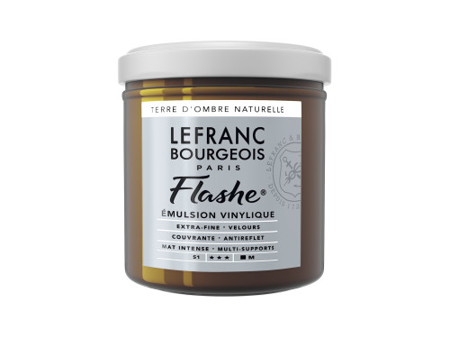 Farba akrylowa Flashe - Lefranc & Bourgeois - Raw Umber, 125 ml