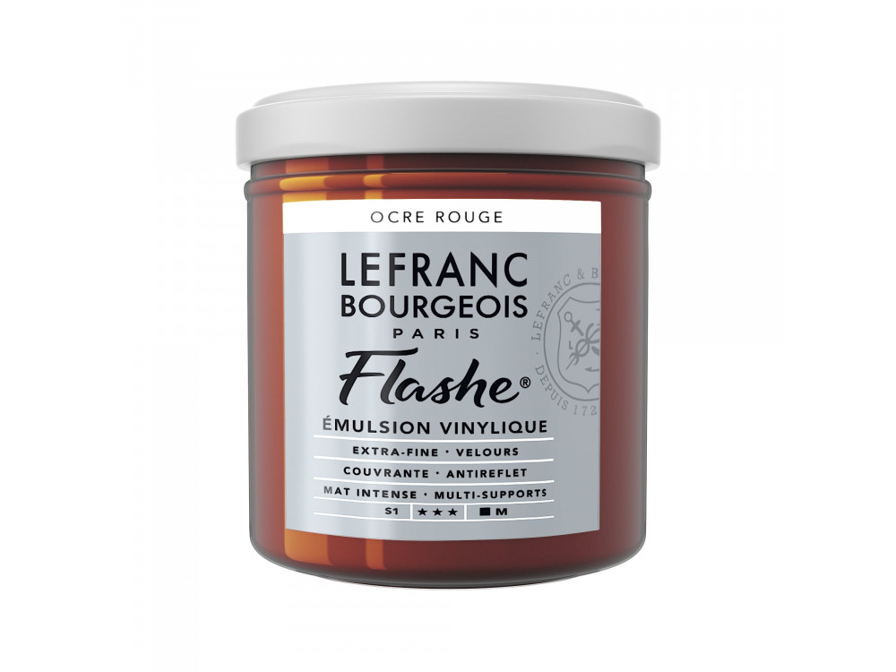 Acrylic paint Flashe - Lefranc & Bourgeois - Red Ochre, 125 ml