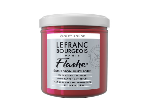 Acrylic paint Flashe - Lefranc & Bourgeois - Red Violet, 125 ml