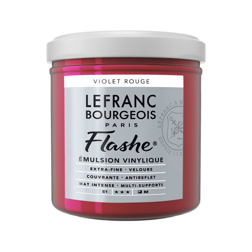 Acrylic paint Flashe - Lefranc & Bourgeois - Red Violet, 125 ml