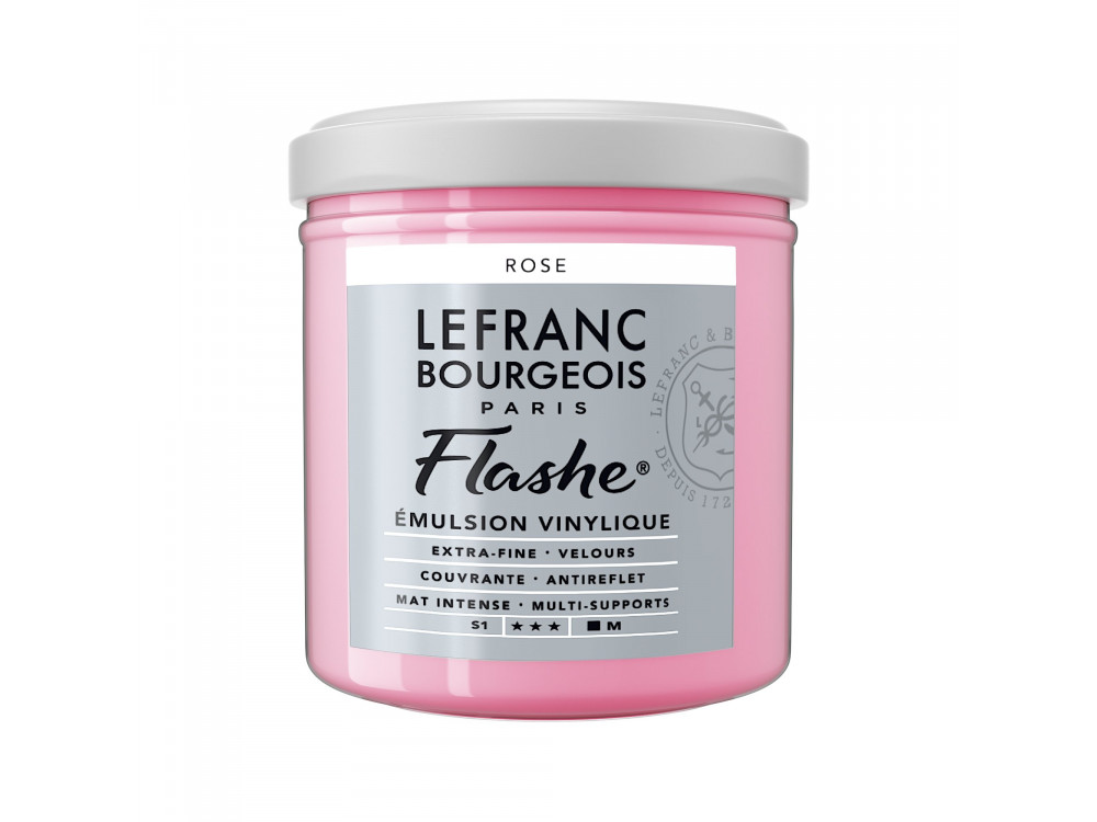 Acrylic paint Flashe - Lefranc & Bourgeois - Rose, 125 ml