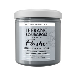 Acrylic paint Flashe - Lefranc & Bourgeois - Silver Iridescent, 125 ml