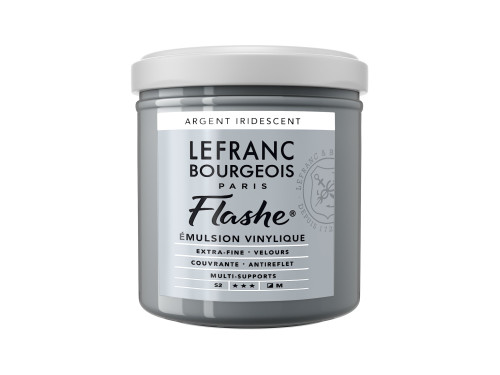 Farba akrylowa Flashe - Lefranc & Bourgeois - Silver Iridescent, 125 ml