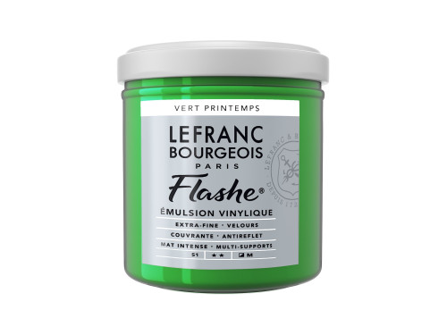 Acrylic paint Flashe - Lefranc & Bourgeois - Spring Green, 125 ml