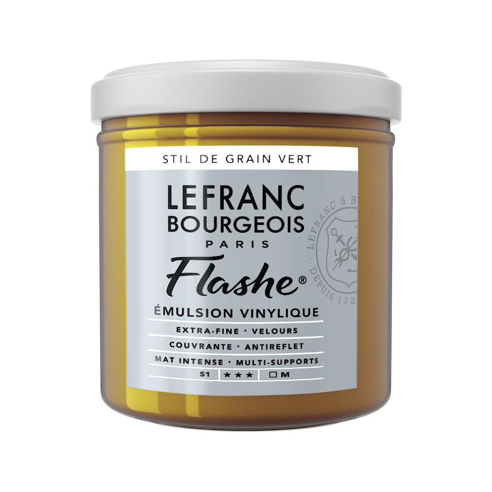 Acrylic paint Flashe - Lefranc & Bourgeois - Stil De Grain Green, 125 ml