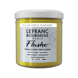 Acrylic paint Flashe - Lefranc & Bourgeois - Stil De Grain Green Iridescent, 125 ml