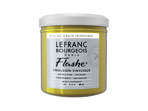Acrylic paint Flashe - Lefranc & Bourgeois - Stil De Grain Green Iridescent, 125 ml