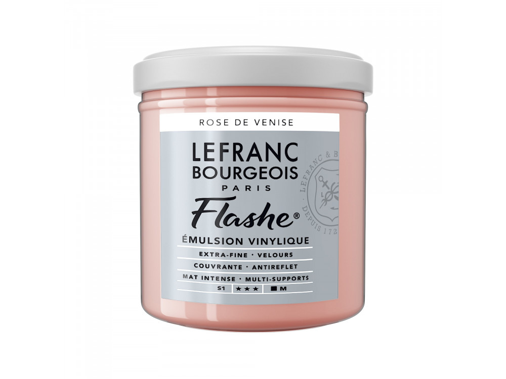Acrylic paint Flashe - Lefranc & Bourgeois - Venetian Pink, 125 ml