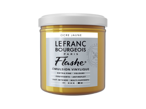 Farba akrylowa Flashe - Lefranc & Bourgeois - Yellow Ochre, 125 ml