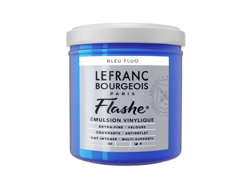 Farba akrylowa Flashe - Lefranc & Bourgeois - Fluorescent Blue, 125 ml