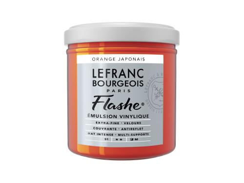 Farba akrylowa Flashe - Lefranc & Bourgeois - Japanese Orange, 125 ml
