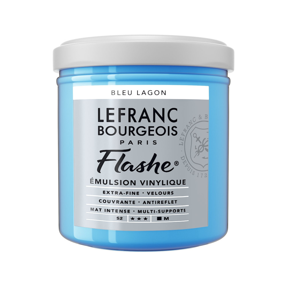 Acrylic paint Flashe - Lefranc & Bourgeois - Lagoon Blue, 125 ml