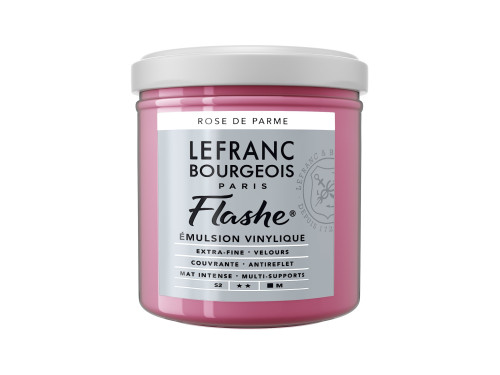 Acrylic paint Flashe - Lefranc & Bourgeois - Parma Pink, 125 ml