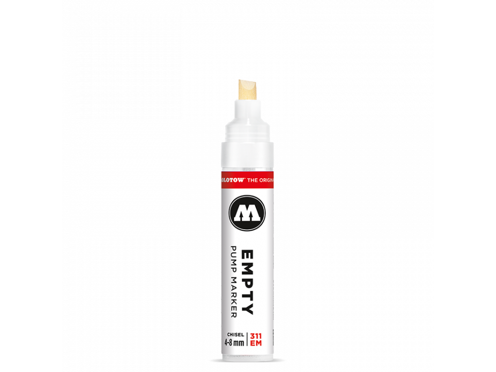 Empty Marker - Molotow - chisel, 4-8 mm, 15 ml