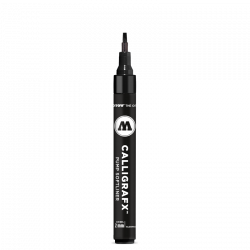 Marker Calligrafx Pump Softliner - Molotow - black, chisel, 2 mm