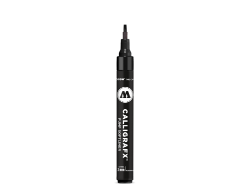 Marker do kaligrafii Calligrafx Pump Softliner - Molotow - czarny, skośny, 2 mm
