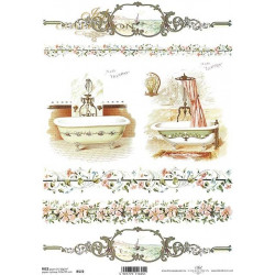 Decoupage paper A4 - ITD Collection - rice, R572