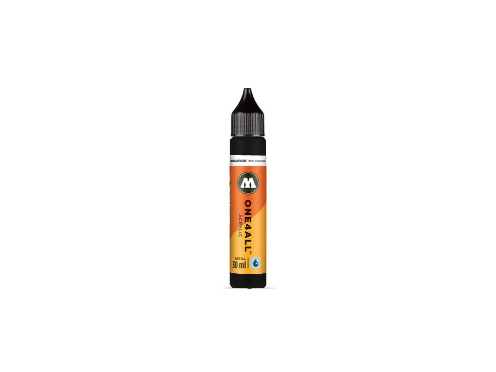 One4All acrylic paint refill - Molotow - Signal Black, 30 ml